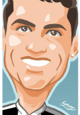 maglietta Cover Cristiano Ronaldo Cartoon