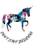 maglietta Unicorn and Flowers