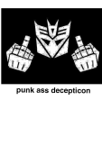 maglietta punk ass Decepticon tshirt