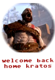 maglietta welcome back home kratos 