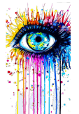 maglietta Colored Eye 