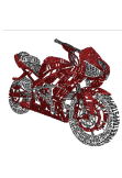 maglietta Red Motorcycle