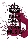 maglietta Keep Calm and Love Music