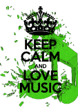 maglietta Keep Calm and Love Music