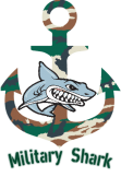 maglietta Military Shark t-shirt