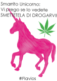 maglietta La droga fa male