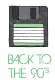 maglietta Back to the 90's_FLOPPY DISK