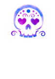 maglietta Purple Skull