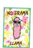 maglietta Funny Llama t-shirt | No Drama Llama 