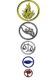 maglietta Factions symbols 