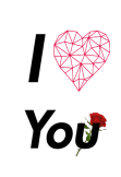 maglietta ' I Love You' T-Shirt e Felpa ItsEddy*