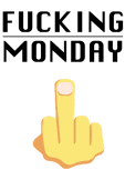 maglietta 'Mondays Suck' 