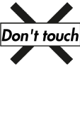 maglietta Don't touch