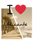 maglietta I love Alicante <3