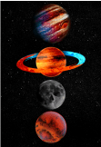 maglietta Cosmos planets