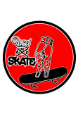 maglietta Peace and skate