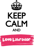 maglietta Keep Calm and Love Labrador!