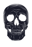 maglietta black skull tee