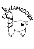 maglietta Llamacorn
