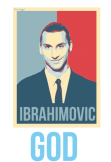 maglietta zlatan is god