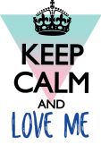 maglietta keep calm and love me