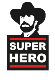 maglietta Chuck Norris Superhero