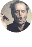 maglietta Jack Nicholson smoking