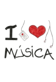 maglietta love music