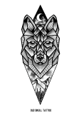 maglietta Wolf - Geometric Collection