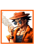 maglietta Goku di Dragon Ball Gangster che fuma un sigaro | Maglietta Z GT Super #goku #dragonball #dragonballz