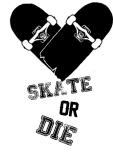 maglietta Skate or die