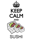 maglietta Keep calm and sushi