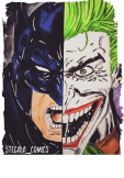 maglietta batman Vs joker