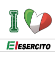 maglietta I love Esercito Italiano 