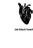 maglietta Jet black heart