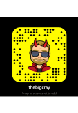 maglietta Thebigcray snapchat username and snap code 