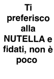 maglietta Love for Nutella