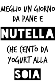 maglietta Nutella o Yogurt ?