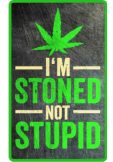 maglietta stoned not stupid 