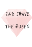 maglietta God shave the queen