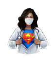 maglietta super nurse-woman 