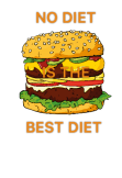 maglietta Burger diet 