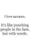 maglietta I love sarcasm