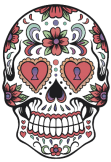 maglietta Mexican skull girl