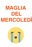 maglietta maglia del mercoledi