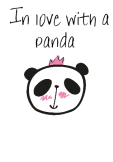 maglietta in love with a panda