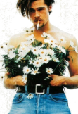 maglietta Brad Pitt flowers