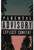 maglietta cover parental advisory