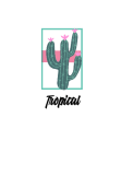 maglietta simple cactus