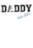 maglietta daddy since 2015